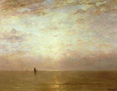 Solnedgang, ca. 1887 af Hendrik Willem Mesdag