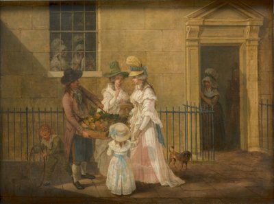 Grøntsagssælger, 1790 af Hendrik Willem Schweickardt