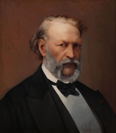 Portræt af Hendrik Conscience 1812-1883. af Hendrik de Pondt
