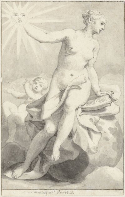 Siddende allegorisk kvindeskikkelse af Hendrik van Limborch