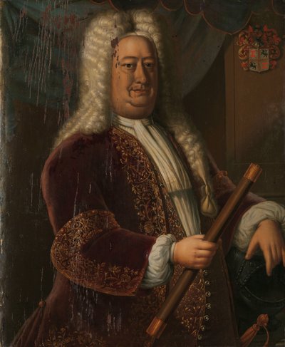 Dirk van Cloon (1730-1735) Portræt af Dirk van Cloon, generalguvernør for Hollandsk Ostindien af Hendrik van den Bosch