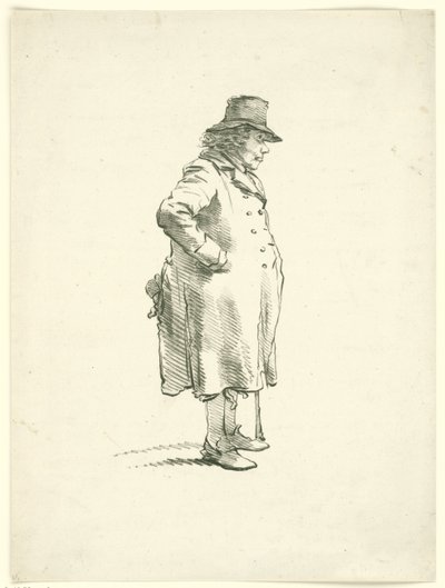 Portræt af tiggeren Hendrik Delbroeck af Hendrik van der Burgh