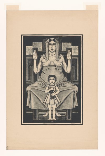 Symbolsk repræsentation: moderskab af Henk Schilling (signed by artist)