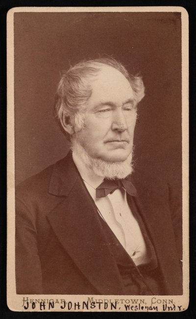 Portræt af John Johnston 1806-1879, før 1876. af Hennigar Bros