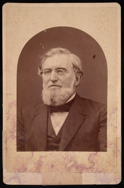 Portræt af Joseph Cummings 1817-1890, før 1890. af Hennigar and Gittings