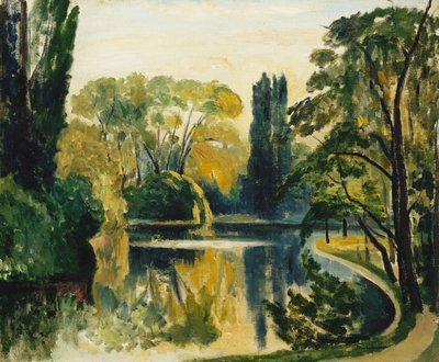 Lake Saint-James, Bois de Boulogne af Henri Charles Manguin