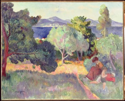 Sti i Saint-Tropez af Henri Charles Manguin