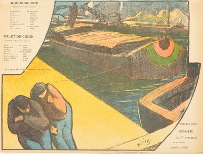 Theaterprogramm für "Boubouroche" und "Valet de coeur (Herz Bube)" af Henri-Gabriel Ibels