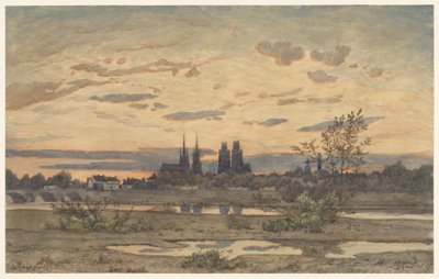 Udsigt over Moulins af Henri-Joseph Harpignies