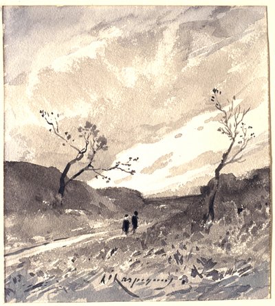 Landskab i Landes af Henri-Joseph Harpignies