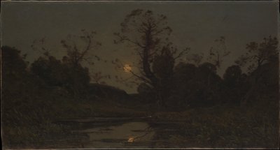 Måneopgang af Henri-Joseph Harpignies
