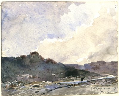 Bjergstrømmen af Henri-Joseph Harpignies