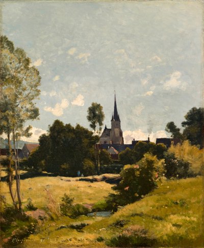 Landsbykirken af Henri-Joseph Harpignies