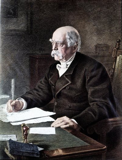 Otto, prins von Bismarck (1815 - 1898), tysk statsmand ifølge maleriet af alle hellige af Henri (after) Toussaint