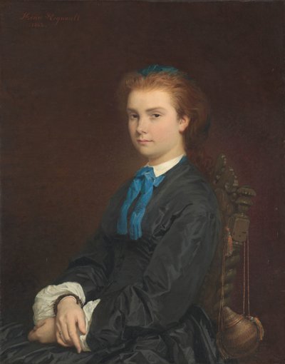Portræt af en ung kvinde, 1863 af Henri Alexandre Georges Regnault