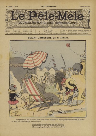 Foran det store. Illustration til Le Pele-Mele, 1901 af Henri Avelot