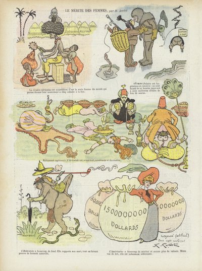 Illustration til Le Rire af Henri Avelot