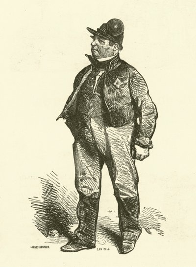 The Diligence Conductor (gravering) af Henri Bonaventure (after) Monnier