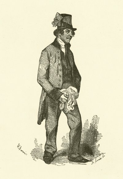 The Mute (gravering) af Henri Bonaventure (after) Monnier