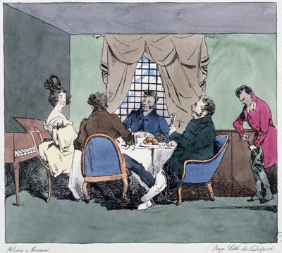 Konkurser - i “” Tidligere og i dag”” af Henri Monnier, red. Delpech, Paris af Henri Bonaventure Monnier