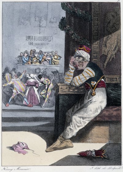 Le Carnival: "" Enhver tager sin fornøjelse, hvor han finder ham"" - i "" Les pastemps"" af Henri Monnier, red. Delpech, Paris af Henri Bonaventure Monnier