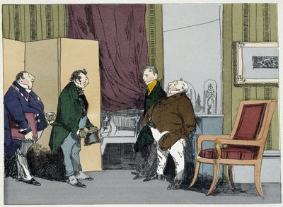 Anmodning om forhøjelse - i "" Administrative mores"" af Henri Monnier af Henri Bonaventure Monnier