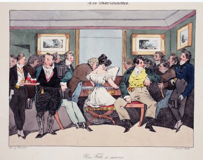 Une fille a marier, illustration fra 
