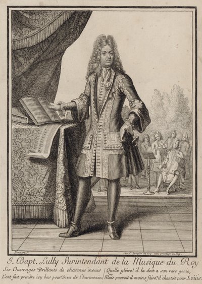 Jean-Baptiste Lully af Henri Bonnart