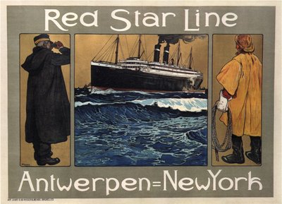 Red Star Line, 1908 af Henri Cassiers