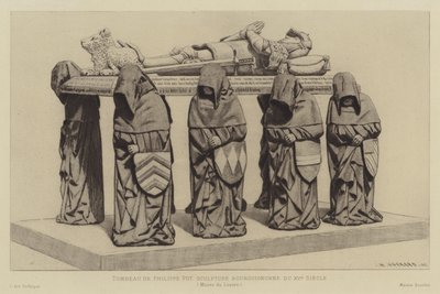 Graven af Philippe Pot, Grand Seneschal af Bourgogne, 15. århundrede af Henri Charles Guérard