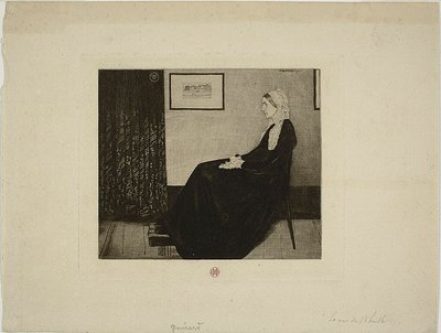 Whistlers mor, efter Whistler af Henri Charles Guérard
