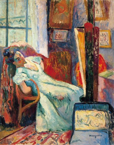 Model Resting, 1905 af Henri Charles Manguin