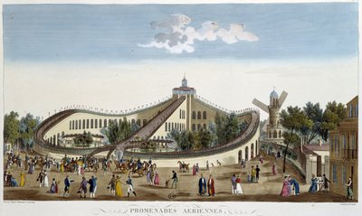 Luftvandringer, fest til ære for Ludvig XVIII den 2. august af Henri Courvoisier-Voisin