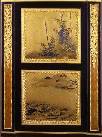 En ormolu-monteret sekretær i Louis XVI-stil (ormolu & lak) (detalje fra 362838) af Henri Dasson