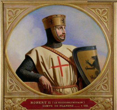 Robert II le Hierosolymitain, greve af Flandern (død 1111) 1843 af Henri Decaisne