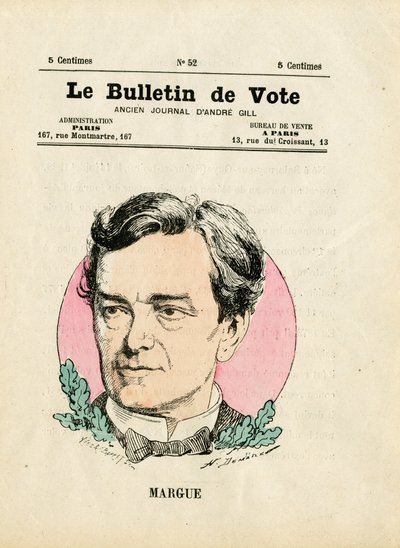 Afstemning 2. serie, Satirisk i farver: Margue Leon - Illustration af Henri Demare (1846-1888) af Henri Demare