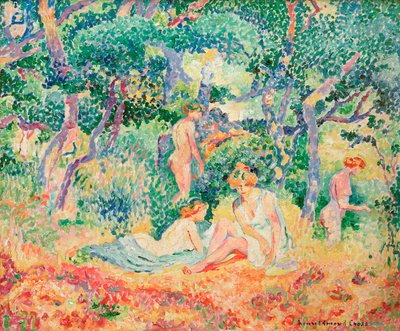 Le Bois eller Nu sous bois, 1906-1907. af Henri Edmond Cross