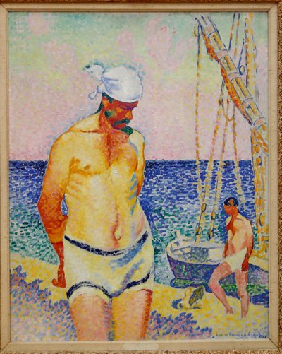 Le Lesteur, 1908 af Henri Edmond Cross