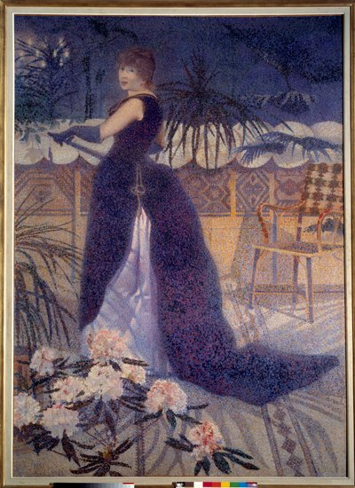 Fru Hector Frankrig (1849-1933). Maleri af Henri Delacroix Dit Cross (Henri Edmond Cross) (1856 - 1910) af Henri Edmond Cross