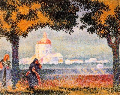 Kirken Santa Maria degli Angeli i Assisi, 1909 af Henri Edmond Cross