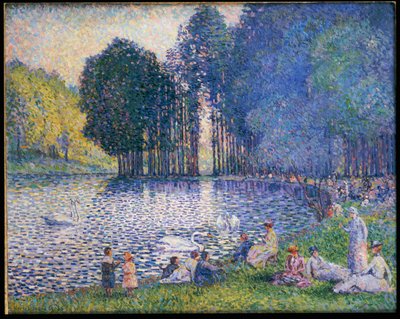 Søen i Bois de Boulogne, ca. 1899 af Henri Edmond Cross