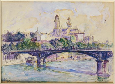 Seinen foran Trocadero af Henri Edmond Cross