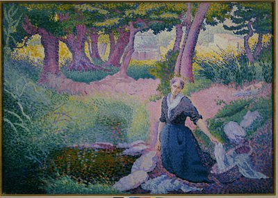 Vaskekonen, 1895-96 af Henri Edmond Cross