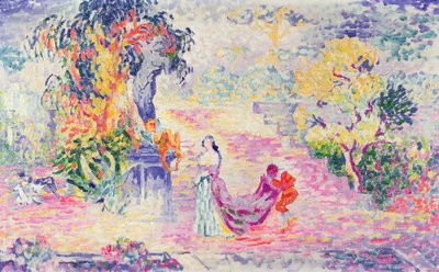 Kvinde i parken, 1909 af Henri Edmond Cross
