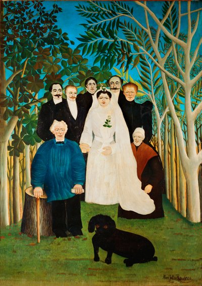 The Wedding (olie på lærred) af Henri Emilien Rousseau