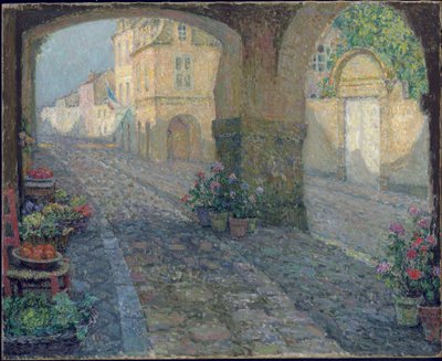 Butik i det gamle våbenhus; Den Gamle Verandabutik af Henri Eugene Augustin Le Sidaner