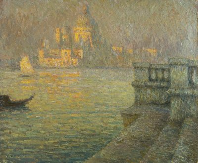 La Salute, Venedig af Henri Eugene Augustin Le Sidaner