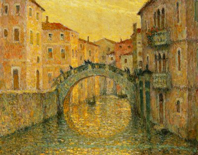 Morgensolen, Venedig; Morgen, sol, Venedig af Henri Eugene Augustin Le Sidaner