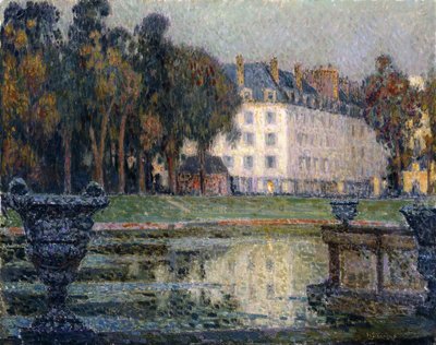 Neptunfontænen i tusmørke af Henri Eugene Augustin Le Sidaner