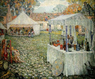 Teltene, Gerberoy af Henri Eugene Augustin Le Sidaner